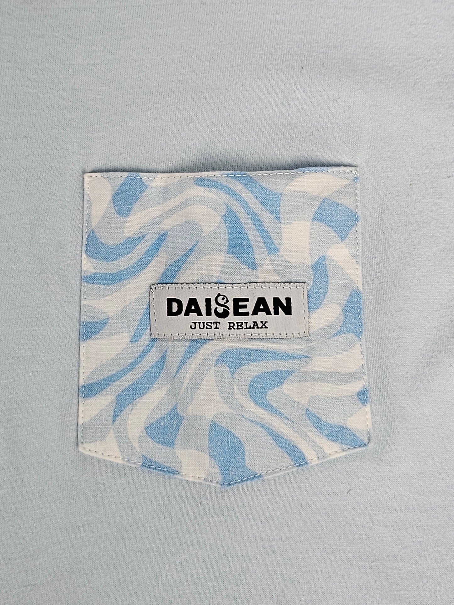 Baby Blue 100% Cotton Heavyweight Pocket Tee